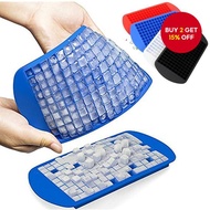 New New Silicone Mini Ice Cube Trays 2 Pack, 160 Crushed Ice Cubes Molds - Easy Release Small Ice Cu
