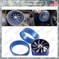 Universal Car Fuel Gas Saver Supercharger Turbine Turbo Charger Air Intake TWIN FANS