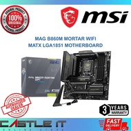 MSI MAG B860M MORTAR WIFI mATX LGA1851 DDR5 PCIe 5.0 WiFi 7 Intel Core Ultra Series Motherboard