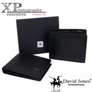 DAVID JONES 38-918 BLACK - IMPORTED BRANDED GENUINE LEATHER MEN'S WALLET