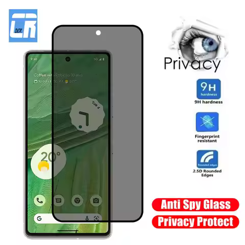 Full Cover Anti-Spy Screen Protector For Google pixel 7 6A 5A 4A 3A Privacy Tempered Glass For Pixel