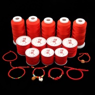 [1Roll] Tali Nilon untuk Membuat Perhiasan - Tali Kepang Merah untuk Gelang, Kalung, Kerajinan DIY, 