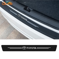 GTIOATO Carbon Fiber Car Trunk Sticker Rear Bumper Protection For Toyota Sienta Hiace Vios Corolla