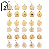 【wiiyaadss2.sg】30Pcs Christmas Tree Decor High Qulity White Gold Ball Ornament Bauble Party Hanging 