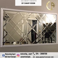 Canary  Mirror / Mirror /Wall Decoration / Wall Arts / Wainscoting Expert : DIY CANARY MIRROR