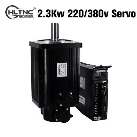 130ST-M15015 220V 380v 2.3KW AC Servo motor 2300W 1500RPM 15NM. Single-Phase ac drive permanent magn