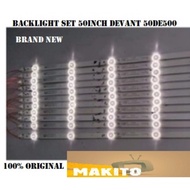 Backlight Set 50inch DEVANT 50DE500 smart tv 11strip 5bulbs