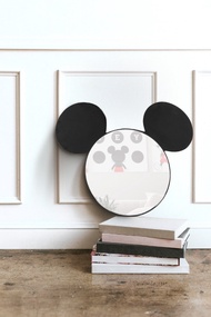 SB Design Square KONCEPT FURNITURE กระจกแขวน DISNEY รุ่น MICKEY-MC สีดำ (83x3x68 ซม.)
