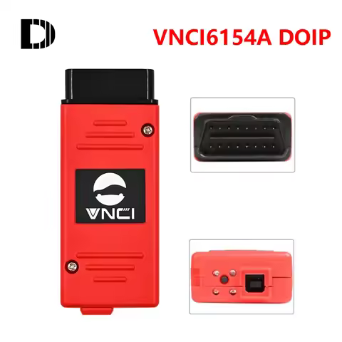 VNCI 6154A Red for VW Audi Skoda Seat Suports Doip CAN FD Protocol OBD2 Scanner ODIS-S V25.0.3 ODIS-