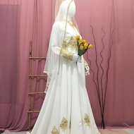 gaun pengantin muslimah syar'i gaun wedding dress muslimah