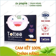 (Mẫu mới) Hộp 30 Gạc Rơ Lưỡi Tottee Cho Bé - Làm Sạch Và Ngăn Ngừa Các Vấn Đề Răng Miệng - DR PAPIE