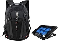 Combo of Laptop Backpack with USB Charging Port & Breathable EVA Back, Travel Backpack for Men, 31L,