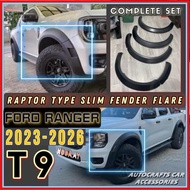 FORD RANGER 2023 2024 2025 2026 T9 SLIM FENDER FLARE RAPTOR TYPE