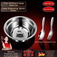 Olodo | 316 Food-Grade Stainless Steel Baby Soup Bowl