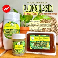 Senna set (Daun Gelenggang set) for ringworm, panau (tinea versicolor) and all types of fungal skin 