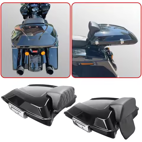 Motorcycle Trunk Luggage Tail Box Tour Pak Pack Angled For Harley Touring CVO Electra Street Glide U