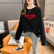 Baju T Shirt Perempuan Lengan Panjang summer Korean T-shirt  Long Sleeve Blouse Clothes