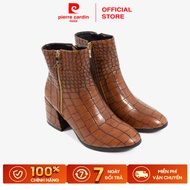 Foggy women's boots, PU leather, side buckle, height 7cm, high collar 21cm Pierre Cardin - PCWFWSF 1