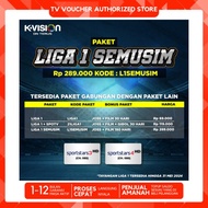 Voucher Paket K-Vision Bundling Liga 1 Indonesia Gibol Spotv Bola Bri