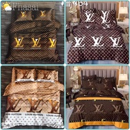 💝🛌LV(6ฟุต/5ฟุต/3.5ฟุต)ชุดผ้าปูที่นอน/ปลอกหมอน/พร้อมผ้านวม(ชุดเครื่องนอนครบชุด6ชิ้น)สินค้าพร้อมส่ง