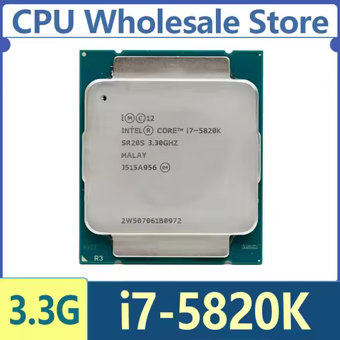 Intel Core i7 5820K Processor i7-5820K 3.30GHz 15M 6-Cores LGA2011-3