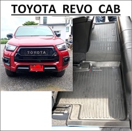 3ชิ้น เฉพาะในแคป > ผ้ายางปูพื้นรถยนต์ ถาดยางปูพื้นรถ พรมปูพื้นรถ TOYOTA REVO CAB >รีโว้ 2016 2017 20