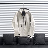 ARCTERYX 始祖鳥Alpha SV6代連帽沖鋒衣  配色：白色  size：S-XXL 