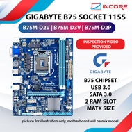 Gigabyte B75M-D3V / B75M-D2V / B75M-D2P Socket 1155 DDR3 Intel 2nd 3rd Gen B75 Motherboard mATX USB 