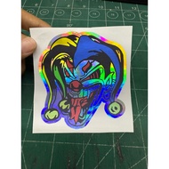 Sticker Joker Rainbow Color Motor Sticker