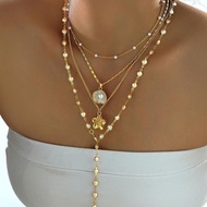 Buy 3 Get 1 Free Elegant Cute Bow Pendant Necklace Set for Women Classic Simple Design Bowknot Multi