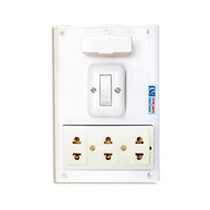 Bảng điện 1 cầu chì 1 công tắc 1 ổ cắm Sopoka - Điện Việt