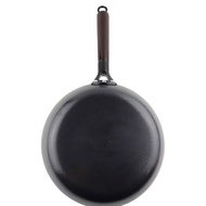 28cm Iron Wok Hammer Pattern Deep Frying Pan / Uncoated / 28cm Frying Pan