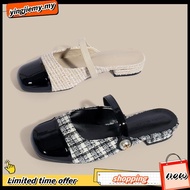 [Ready Stock] 2023 New Style CNK Small Fragrance Baotou Lazy Shoes Flat Bottom Versatile Color Match