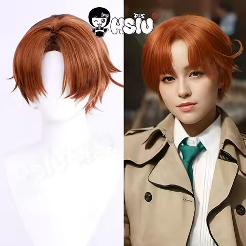 Axis Powers Hetalia Italy cosplay Wig HSIU reddish brown short hair Heat Resistant Synthetic Wig Ani