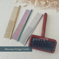 Macrame Fringe Comb | Weaving Comb | Stainless Steel Comb | Tapestry | Fringe brush 流苏梳子 手工艺品工具