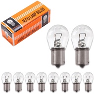 10 PCS Mentol Isyarat Belok Halogen 1141 untuk Kereta, BA15S 12V 21W Filamen Stabil, Penggantian Men
