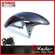 บังโคลนหน้า R3 NEW เคฟล่า D-Kevlar Duke Shop บังโคลน YAMAHA R3 อะไหล่แท้เบิกศูนย์ เคฟล่าร์ อะไหล่แ