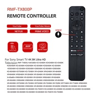 Genuine Voice Remote Control SONY LED Smart 4K 8K Android TV YouTube NETFLIX Prime video RMF-TX800P 
