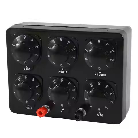 LIKE WISH 0-99999.9 Ohm Simple Resistance Box Precision Variable Decade Resistor Teaching Instrument
