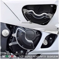 Suitable for Yamaha R3 R25 MT03 MT25 Modified Engine Shock-resistant Side Cover Engine Protective Co