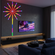 Spectacular fireworks lights, LED sound-activated meteor lights, racing stars, full-color lighting w