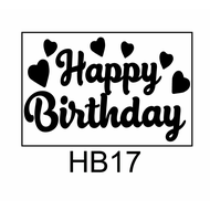 Belon HB17 HAPPY BIRTHDAY Sticker
