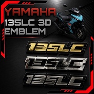 EMBLEM YAMAHA 135 LC 135LC LC135 LC 135 3D LOGO EMBLEM STICKER ACCESSORIES ACCESSORY MODIFIED MODIFY