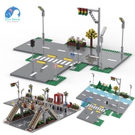 MOC CITY Series Building Block Toy Town Center Road Base Plate DIY Compatible With Lego 60304