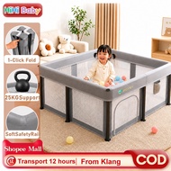 Foldable Playpen Baby Playpen Baby pagar baby safety murah kandang baby playmat baby cage 圍欄 兒童