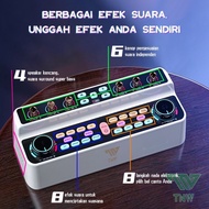 Terbaik TNW S18 Live Soundcard Live Mixer Bluetooth Soundcard dan Speaker All-In-One Untuk Audio Kar