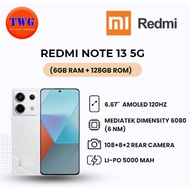 Redmi Note 13 5G  6GB Ram + 128GB Rom. Mediatek Dimensity 6080 (6 nm)
