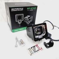Lampu tembak led mt star m55 biled matrix shroud ring devil jauh dekat