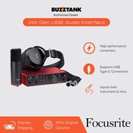 Focusrite Scarlett 4th Gen Solo, 2i2, 4i4 USB Audio Interface