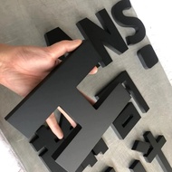 Advertising Signboard PVC WORD customized Letter logo Signboard 3D Engraved Text  Black Waterproof S